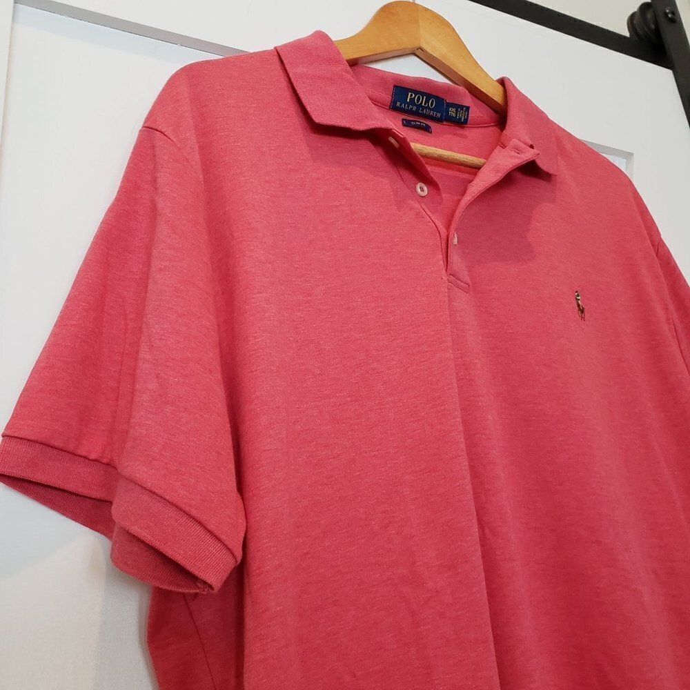 𝅺POLO Ralph Lauren Men's Polo Collar Button Shirt,  Short Sleeve, Slim Fit, XXL - Picture 2 of 9